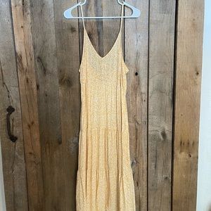 Target/ Wild Fable Tiered Floral Midi Dress Yellow XXL